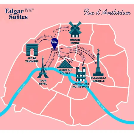 Edgar Saint-lazare - Amsterdam 4* Paris